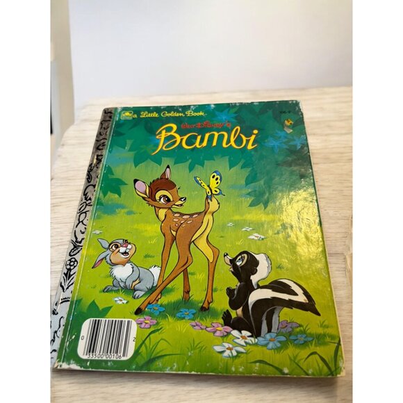 Lot of 4 vintage Golden Books Bambi, 3 Little Pigs, Tawny Scrawny Lion, Night Be - Picture 5 of 13